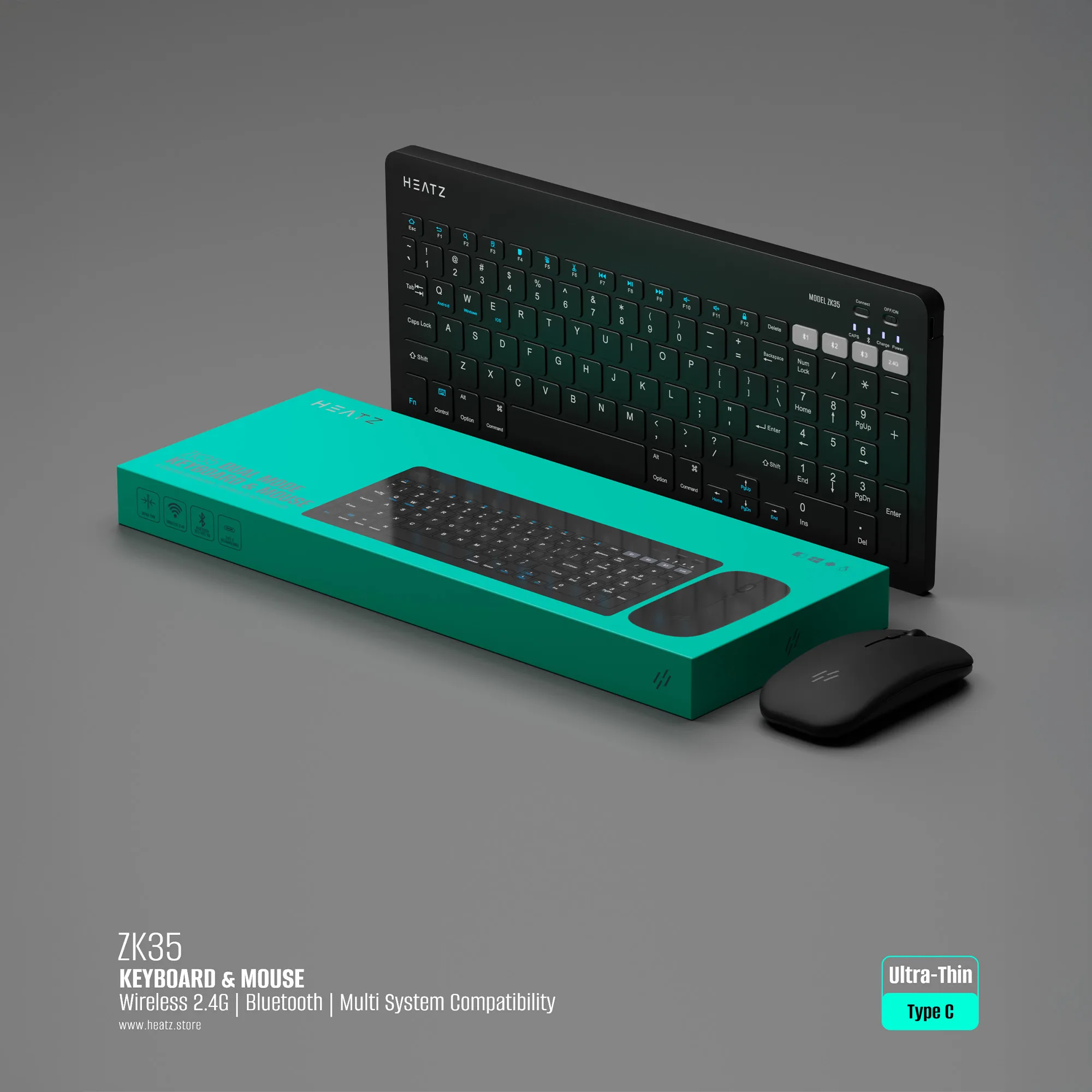 ZK35 Keyboard: Type. Switch. Work Smarter.